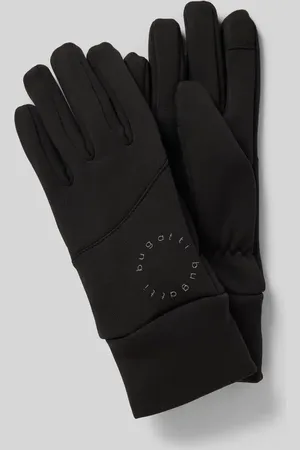 Bugatti Handschuhe mit Label-Print in , Größe L