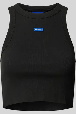 Hugo Blue Tanktop mit Label-Detail in , Größe XS