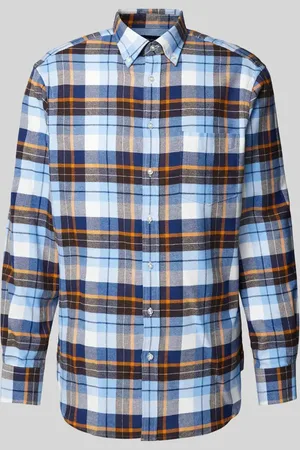Christian Berg Regular Fit Flanellhemd mit Button-Down-Kragen in , Größe S