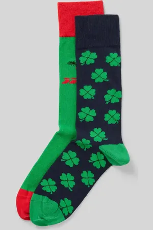 Christian Berg Socken mit Motiv-Stitching im 2er-Pack in , Größe 39/42