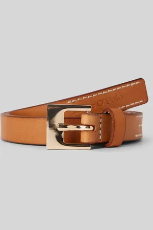 Marc O’ Polo Gürtel aus edlem Rindsleder mit kontrastfarbenem Stitching in , Größe 90