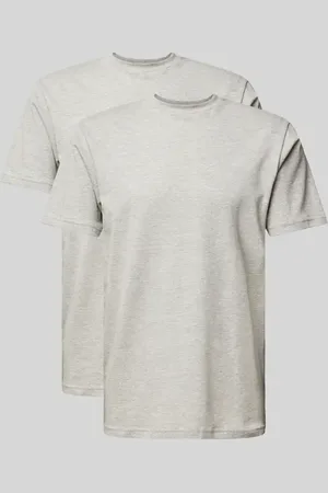 Ragman T-Shirt mit geripptem Rundhalsausschnitt in , Größe S
