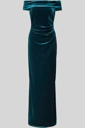 Christian Berg Off-Shoulder-Kleid mit seitlicher Raffung in , Größe 46
