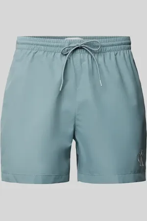 Calvin Klein Regular Fit Badeshorts mit Label-Print in , Größe L