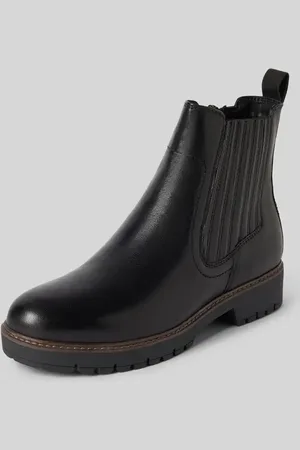 Tamaris Stiefeletten aus Leder mit profilierter Sohle in , Größe 36