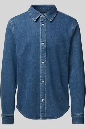 Calvin Klein Slim Fit Jeanshemd mit Kentkragen in , Größe M