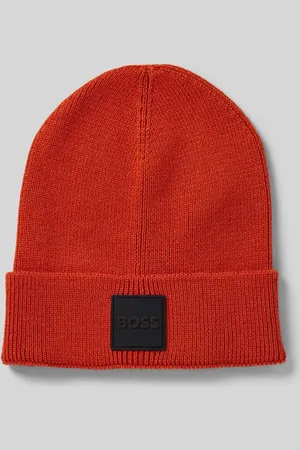 HUGO BOSS Beanie mit Label-Detail Modell 