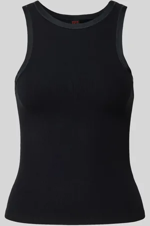 Stefanel Tanktop mit geripptem Rundhalsausschnitt in , Größe S