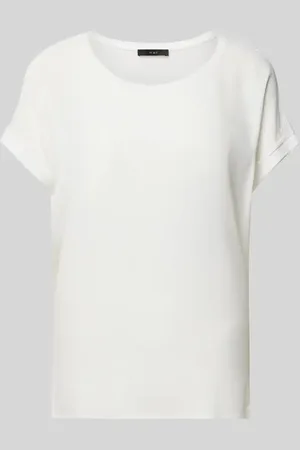 Oui T-Shirt aus Viskose mit Seitenschlitzen Modell 