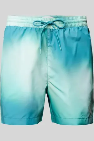 Calvin Klein Regular Fit Badeshorts mit Label-Print in , Größe M