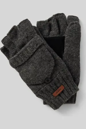 Barts Fäustlinge aus reiner Lammwolle mit Label-Detail Modell 