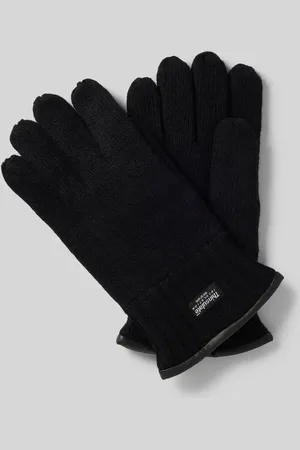 Eem Handschuhe aus Wolle mit Label-Detail Modell 