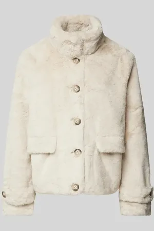 VERO MODA Regular Fit Kunstpelzjacke mit Hornoptik-Knöpfen Modell 
