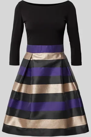 Swing Knielanges Cocktailkleid mit Effektgarn in , Größe 32
