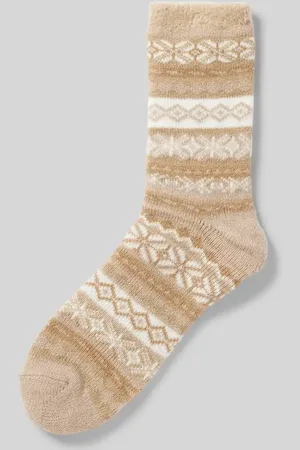 Camano Socken mit Kunstfellbesatz Modell 
