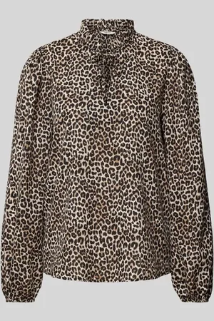 B YOUNG Regular Fit Bluse mit Schlüsselloch-Ausschnitt Modell 