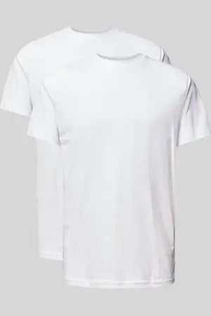 Ragman T-Shirt mit geripptem Rundhalsausschnitt in , Größe S