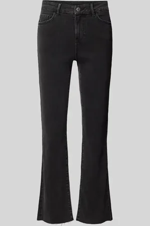 VERO MODA Regular Fit High-Waist-Jeans mit offenem Saum Modell 