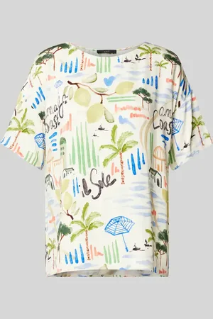 Oui T-Shirt mit überschnittenen Schultern in , Größe 38