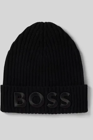 HUGO BOSS Beanie mit Label-Stitching Modell 