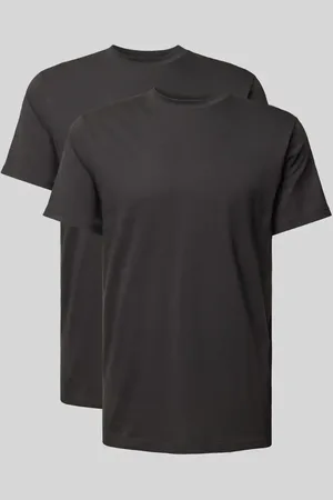 Ragman T-Shirt mit geripptem Rundhalsausschnitt in , Größe S