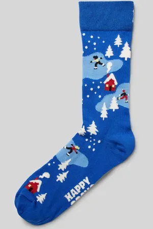 Happy Socks Socken mit Motiv-Stitching Modell 