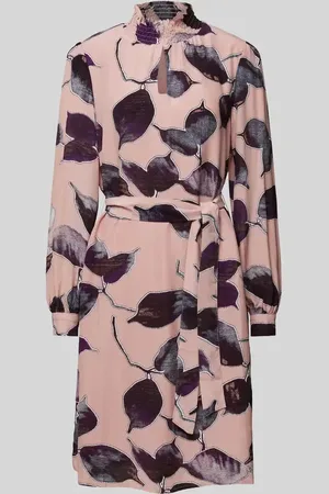 More & More Knielanges Kleid mit Schlüsselloch-Ausschnitt in , Größe 36