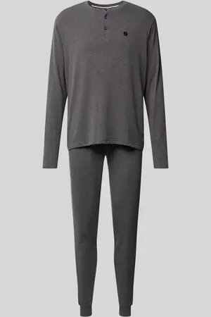 HUGO BOSS Pyjama mit Logo-Stitching in , Größe S