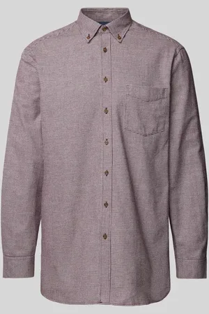 Christian Berg Light-Flanellhemd mit Button-Down-Kragen in , Größe S