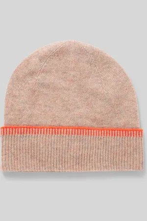 Christian Berg Wollbeanie mit Umschlag in Ripp-Optik in , Größe 1