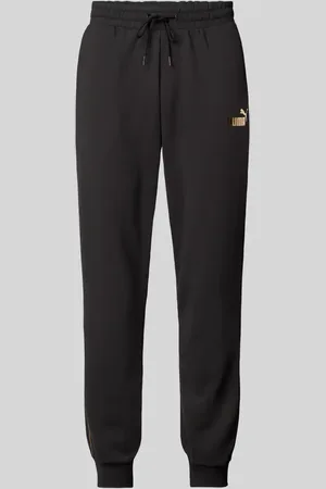 PUMA Relaxed Fit Sweatpants mit Label-Print in , Größe S