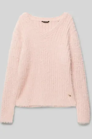 Guess Strickpullover mit gerippten Abschlüssen in , Größe 128