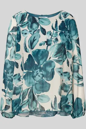 Zabaione Regular Fit Bluse mit Plisseefalten in , Größe S
