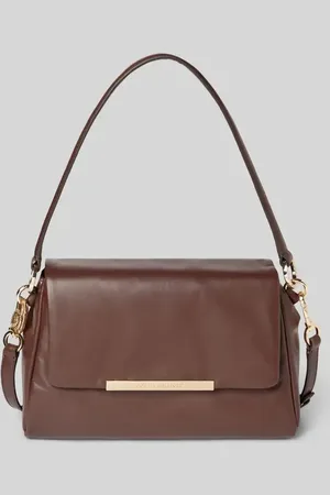 Tommy Hilfiger Lederhandtasche mit Label-Schriftzug Modell 