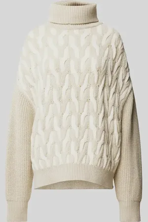 HUGO BOSS Oversized Strickpullover mit Rollkragen Modell 