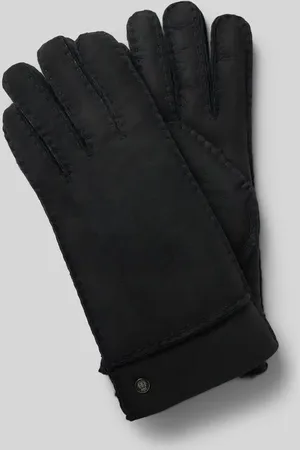 ROECKL Lederhandschuhe mit Label-Applikation Modell 