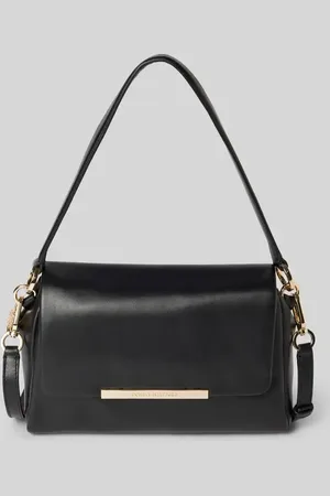 Tommy Hilfiger Lederhandtasche mit Label-Schriftzug Modell 