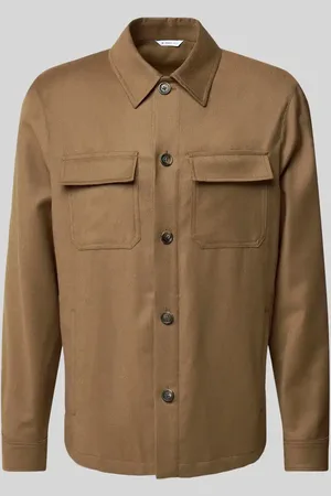 Manuel Ritz Regular Fit Hemdjacke aus Schurwolle-Elasthan-Mix in , Größe 52