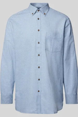 Christian Berg Light-Flanellhemd mit Button-Down-Kragen in , Größe S