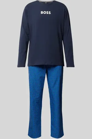 HUGO BOSS Pyjama mit Label-Print Modell 