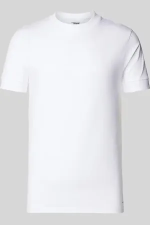 Drykorn T-Shirt mit geripptem Rundhalsausschnitt Modell 