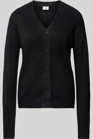 FRANSA Strickjacke mit gerippten Abschlüssen Modell 