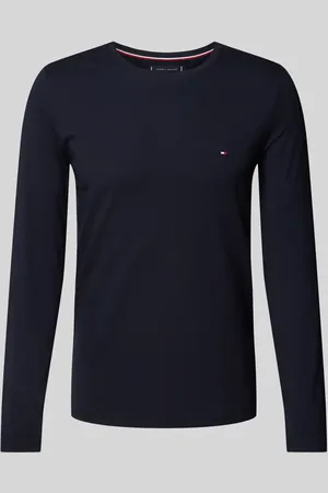 Tommy Hilfiger Slim Fit Langarmshirt mit Baumwoll-Anteil in , Größe M
