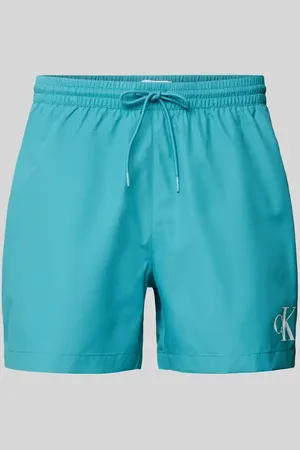Calvin Klein Regular Fit Badeshorts mit Label-Print in , Größe M