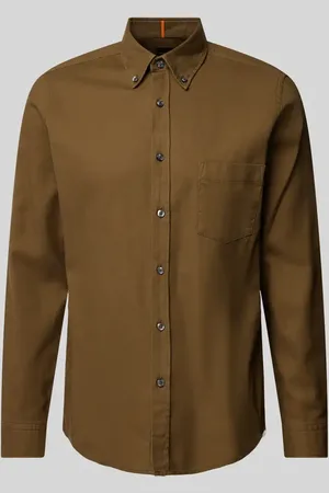 HUGO BOSS Regular Fit Freizeithemd mit Button-Down-Kragen Modell 