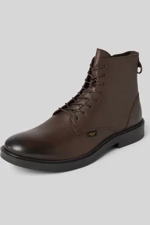Replay Schnürstiefeletten aus Leder mit Modell 