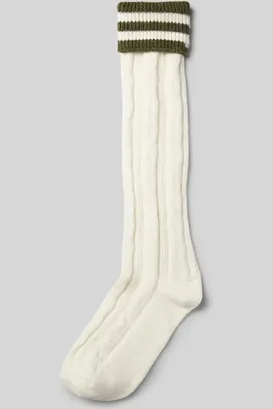 Camano Socken mit Zopfmuster Modell 