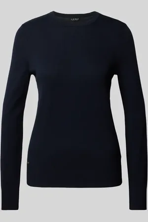 Ralph Lauren Strickpullover mit geripptem Rundhalsausschnitt Modell 