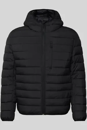 TOM TAILOR Regular Fit Jacke mit Kapuze und Label-Stitching in , Größe XL