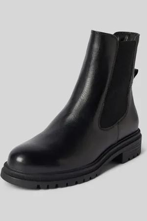 Tamaris Stiefeletten aus Leder mit elastischen Einsätzen in , Größe 38